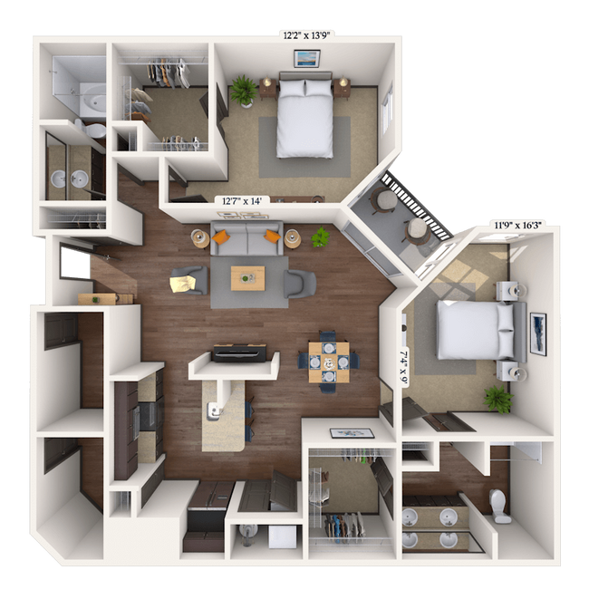 Unit 2224 2224 floor plan
